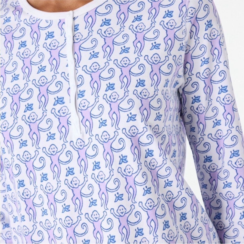 Roller Rabbit Monkey Pajama Top - Picture 2 of 10